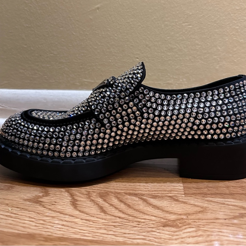 PRADA Crystal Loafers (Women’s) - Size 10 - Pre-owned - Pristine Condition - Picture 7 of 11
